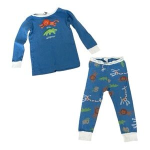 🔵GAP: Boy 18-24 M, zoo animals theme long sleeve & matching bottoms PJ set🔵
